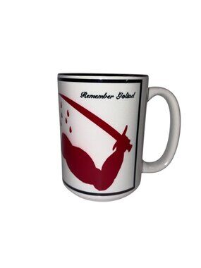 Remember Goliad Ceramic Coffee Mug 11oz Black Interior, Red Graphics Exit 82art